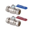 22mm Lever Valve Full BORE Action Ball Valve Compression Isolation