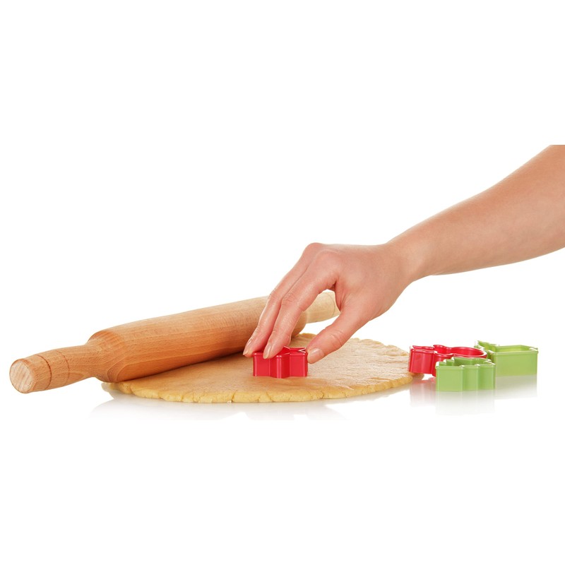 Tescoma Plastic Cookie Cutter, Red/Green/Yellow, 22.1 x 13.1 x 3.8