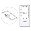 sourcing map Glass Retainer Clips Kit, 13mm Dia Cabinet Door