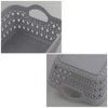 Dynko Plastic Storage Basket, Bathroom Basket, Household Basket, Grey, Pack