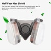 Reusable Half Face Cover Half Facepieces Cover with Safety Glasses