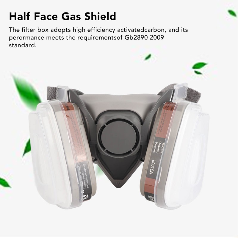 Reusable Half Face Cover Half Facepieces Cover with Safety Glasses