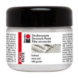 Marabu 122625814 Structure Paste Coarse Sand, White, 225 ml