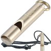 CINKCO Brass Whistle Emergency Whistle Loudest 125db+ Outdoor Survival Whistle