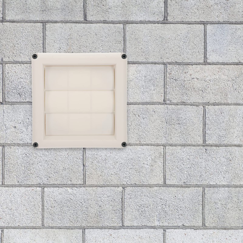 DOITOOL Louvered Vent Cover for External Wall 4 Inch Dryer