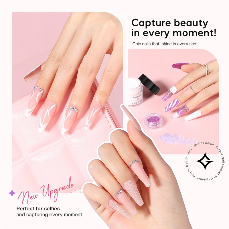 Glamonade Acrylic Nail Kit for Beginners: Professional Nail Kit Set