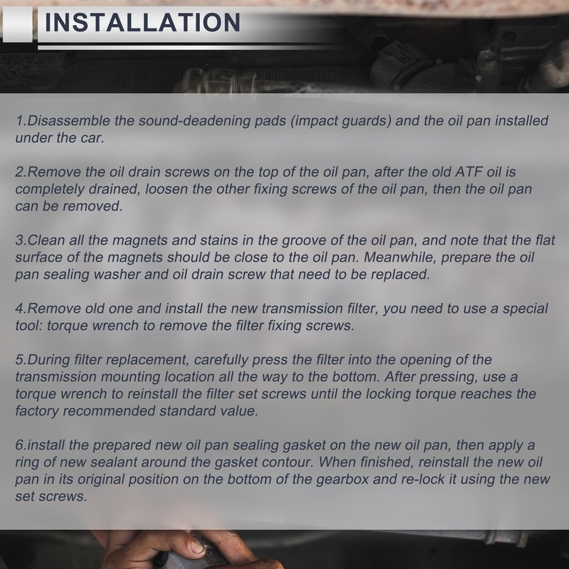 RATCHROLL Engine Transmission Filter Gasket Kit for Ford Excursion 2000-2005