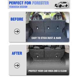 YEBOOCA Rear Seat Back Cover Backrest Protector for Forester 2019-2024,All Weather TPE Rear Seat Backrest Mats Dog Seat Liner 2 PCS