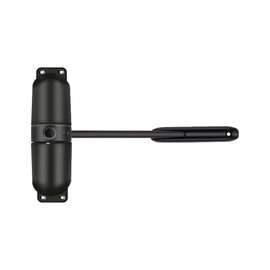 Gedotec Spring Door Closer Made of Solid Steel, 1 Piece Tension Spring Door Closer, Black for Indoor and Outdoor Use, Door Closer Garden Gate for Screwing Garden Door Closer