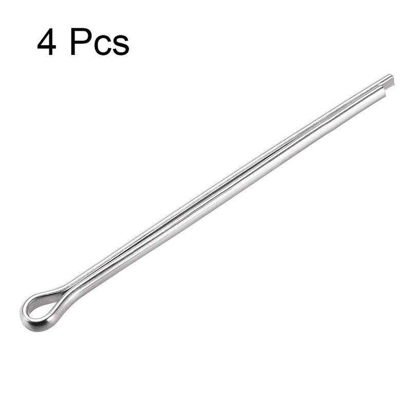 sourcing map Split Cotter Pin - 5mm x 90mm 304