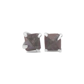 Starborn Natural Zircon Crystal Post Style Earrings in Sterling Silver