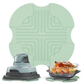 Silicone Heat Resistant Mat for Ninja Crispi Accessories, for Ninja Air Fryer Accessories Silicone Hot Pads for Kitchen Air Fryer Heat Resistant Trivet for Countertop(Green)