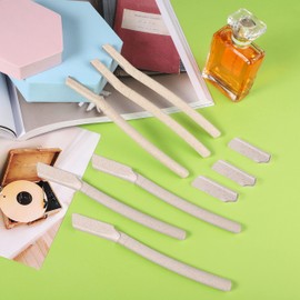 6PCS Dermaplaning Blades for Face, WheatStraw Eyebrow Razor Face Peach Fuzz Remover Face Razors for Women