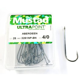 Mustad Aberdeen 3261NP-BN Size 4/0 Qty-25