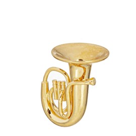 Melody Jane Dollhouse Tuba with Case Brass Miniature Musical Room School Instrument 1:12