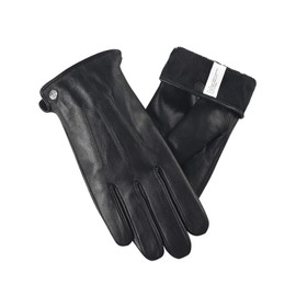 ROSYLINE Winter Gloves for Men Mens Leather Gloves Warm Winter Driving Gloves Black M