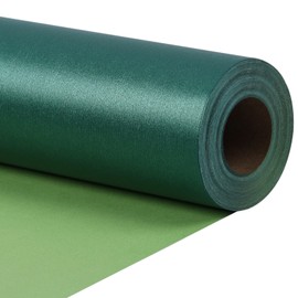LaRibbons Green Matte Wrapping Paper, 17 Inch x 40 Feet(56.6sq.ft) Solid Color Pearly-Lustre Paper, Gift Wrapping Paper Rolls for Wedding, Valentine's Day, Birthday, Christmas, Baby Shower