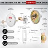 Tandefio 1 Pcs Deadbolt with Occupancy Indicator, Vacant Occupied Bathroom