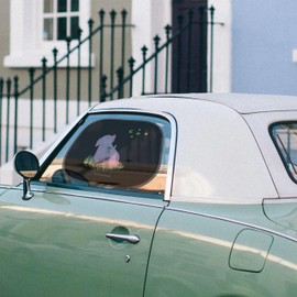 Mr. & Mrs. Panda Car Sun Shade Pig Lucky Gift Funny Sayings Sun Protection Baby Sun Protection Car Side Window Lucky Pig