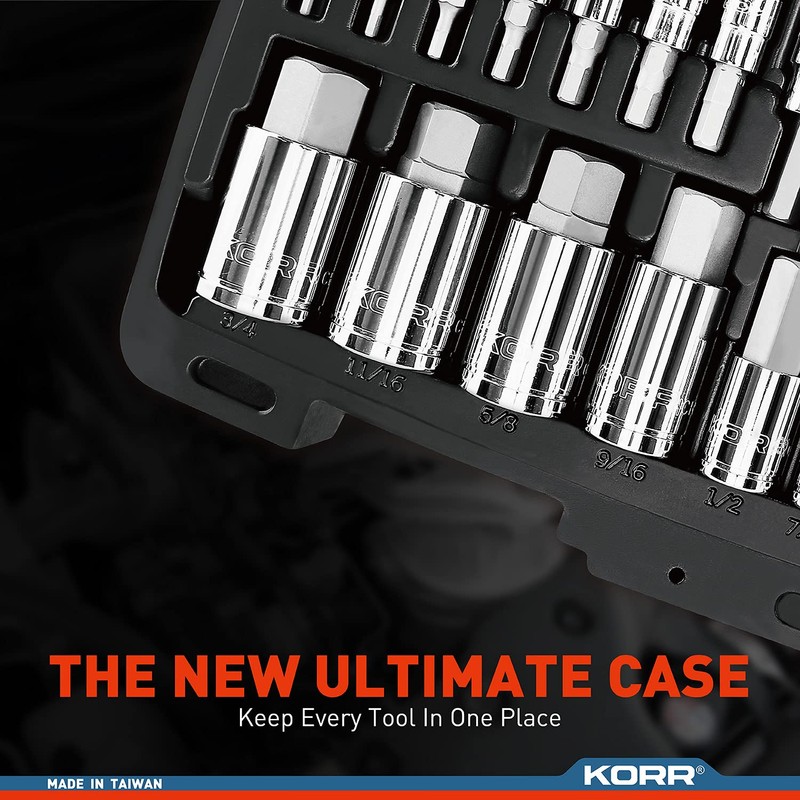 KORR Tools KSS005 32pc Master Hex Bit Socket Set |