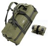 Duffle Bag Travel Luggage with Wheels: Large Rolling Backpack Foldable