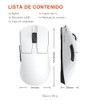 DAREU A950GM Mouse Inalámbrico, Blanco Raton Gamer 60g Ultraligero