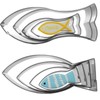 Fish Shaped Cookie Cutter Set of 8 pcs, Stainless Steel