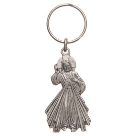 crigema - Metal Keyring - 4 cm High, Divine Mercy