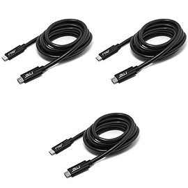 RND Type-C (USB-C 3.1) 6ft Cable (3-Pack) (Fast Charging/Data Sync) for All Type C Devices (Black)