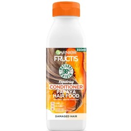 Hair Conditioner Garnier Fructis Hair Food Papaya, For Damaged Hair, Vegan, Recycled And Recyclable, 98% Natural, NO SELICONE, 350 ml