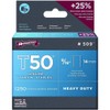 Arrow Fastener 509 Genuine T50 9/16-Inch Staples, 1,250-Pack 4 Pack