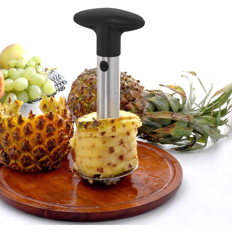 PIQIUQIU Pineapple Cutter, Pineapple Peeler Stainless Steel, Pineapple Corer Cutter,