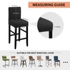Fuloon Waterproof Chair Covers, Bar Stool, Stretch Jacquard Bar Stool
