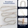 Hanging Photo Display Wall Decor with 30 Wood Clips, YuanDe