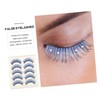 Baluue Sets Long Dramatic Fake Lashes Rhinestones Easy to Apply