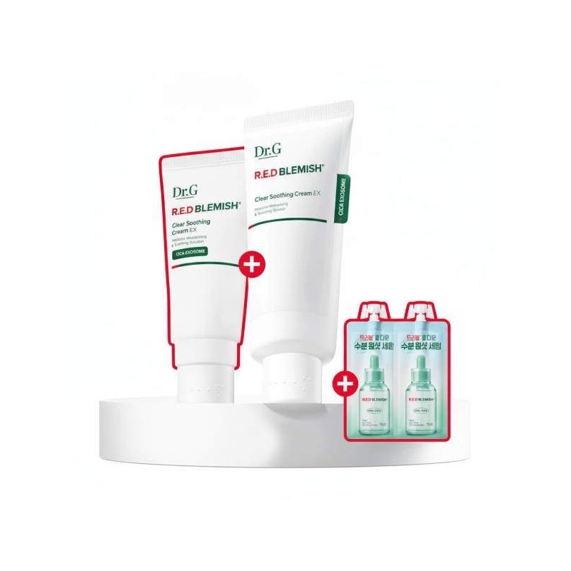 Dr.G [튜브타입/단독기획] 닥터지 레드 블레미쉬 클리어 수딩크림 EX 70ml 튜브