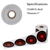 Splatter Target Stickers, 3 Inch Reactive Paper Targets Fluorescent Yellow