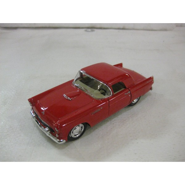 1955 Ford Thunderbird Hard Top In Red Diecast 1:36 Scale By Kinsmart