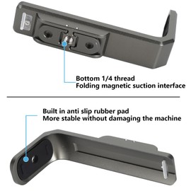 Sruim Horizontal Action Mount for Insta360 X4, 90 Degree Aluminum Vertical Bracket Adapter Elbow Adapter for Insta 360 X4