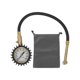 RATCHROLL 1 Pcs Universal Tire Pressure Gauge 0-100PSI 2.56Inch Digital Pressure Gauge with Gear Sleeve Tyre Air PSI Meter for Motorcycle SUV Truck