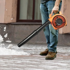 Cordless Handheld Leaf Blower, 26.5 cc 2-Stroke Gas Powered Leaf Blower, Single Cylinder Air Cooling for Lawn, Yard, Road