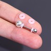 0.28 Inch Silicone Earring Backs Stopper Rings for Piercings, Clear