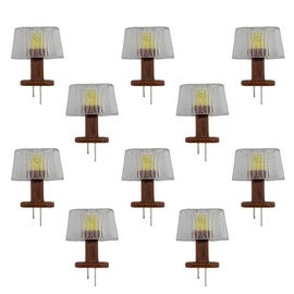 ML-Train Table Lamp Yellow LED Mitropa Dining Car Lamp for Model Railway Track G Garden Railway Pack of 10