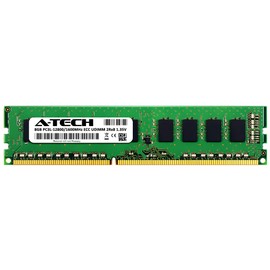 A-Tech 8GB Replacement for Crucial CT102472BD160B - DDR3/DDR3L 1600MHz PC3-12800 ECC Unbuffered UDIMM 2Rx8 1.35V - Single Server Memory RAM Stick (CT102472BD160B-ATC)