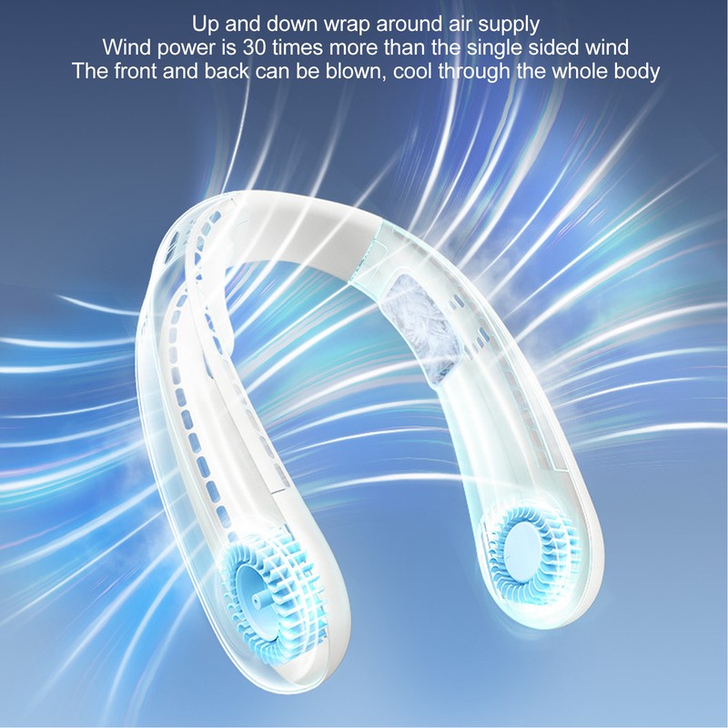 Hanging Neck Fans Portable Semiconductor Dual Cooling 3 Wind Speed