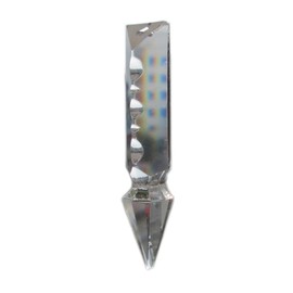 Sun Cling Chandelier Rocket Crystal Lamp Prisms Pendant, Pack of 10 (3"/76mm)