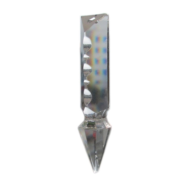 Sun Cling Chandelier Rocket Crystal Lamp Prisms Pendant, Pack of
