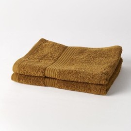 TODAY Set of 2 Hand Towels 50 x 90 cm 100% Cotton Bronze