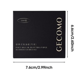 Portable Oil-absorbing Paper, 100pcs/box Compact Facial Oil-absorbing Pads with Mirror, Facial Oil-absorbing Pads, Skincare Supplies, Birthday Gifts, Christmas Gift