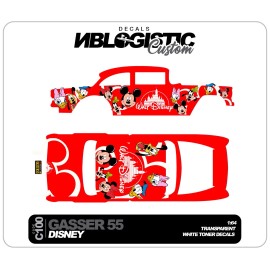 Hot Wheels '55 CHEVY GASSER Universal WaterSlide Decal for hot wheels 1/64 Scale 094